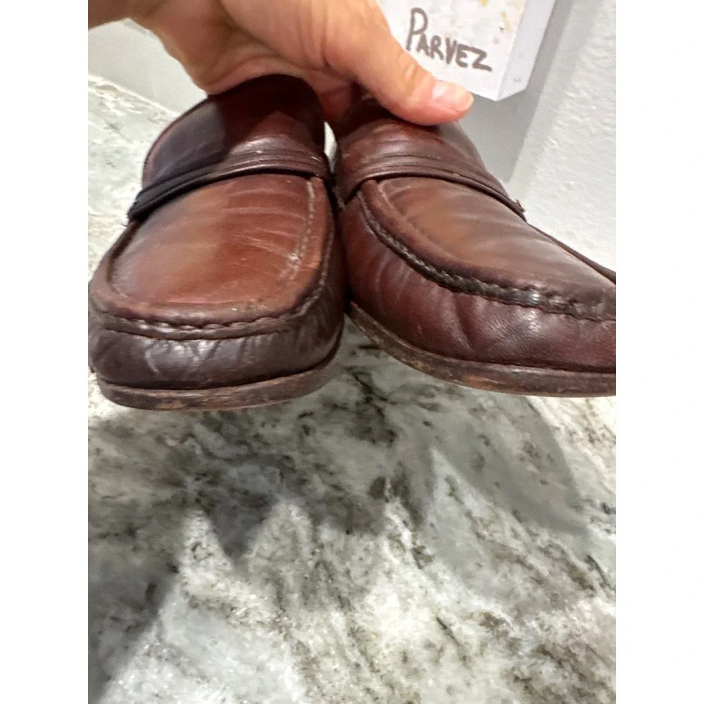 Bally brown leather